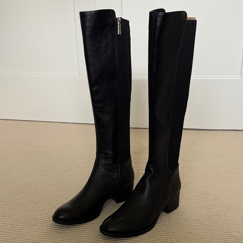 Elegant Black Kenneth Cole Levon Knee-High Women's Boots